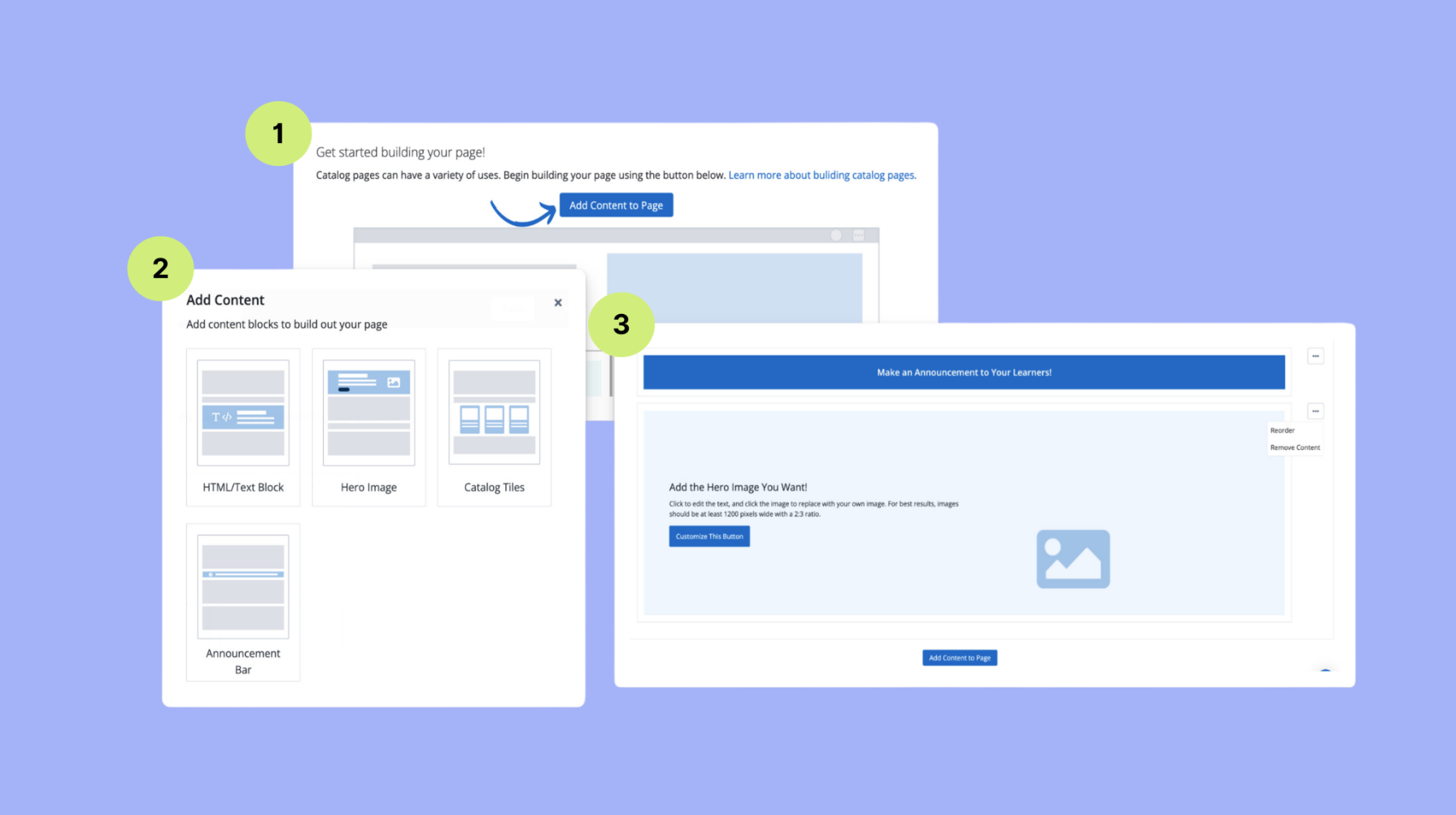 Create Academy pages using pre-made elements and low-code blocks with Catalog Page Builder 🎨