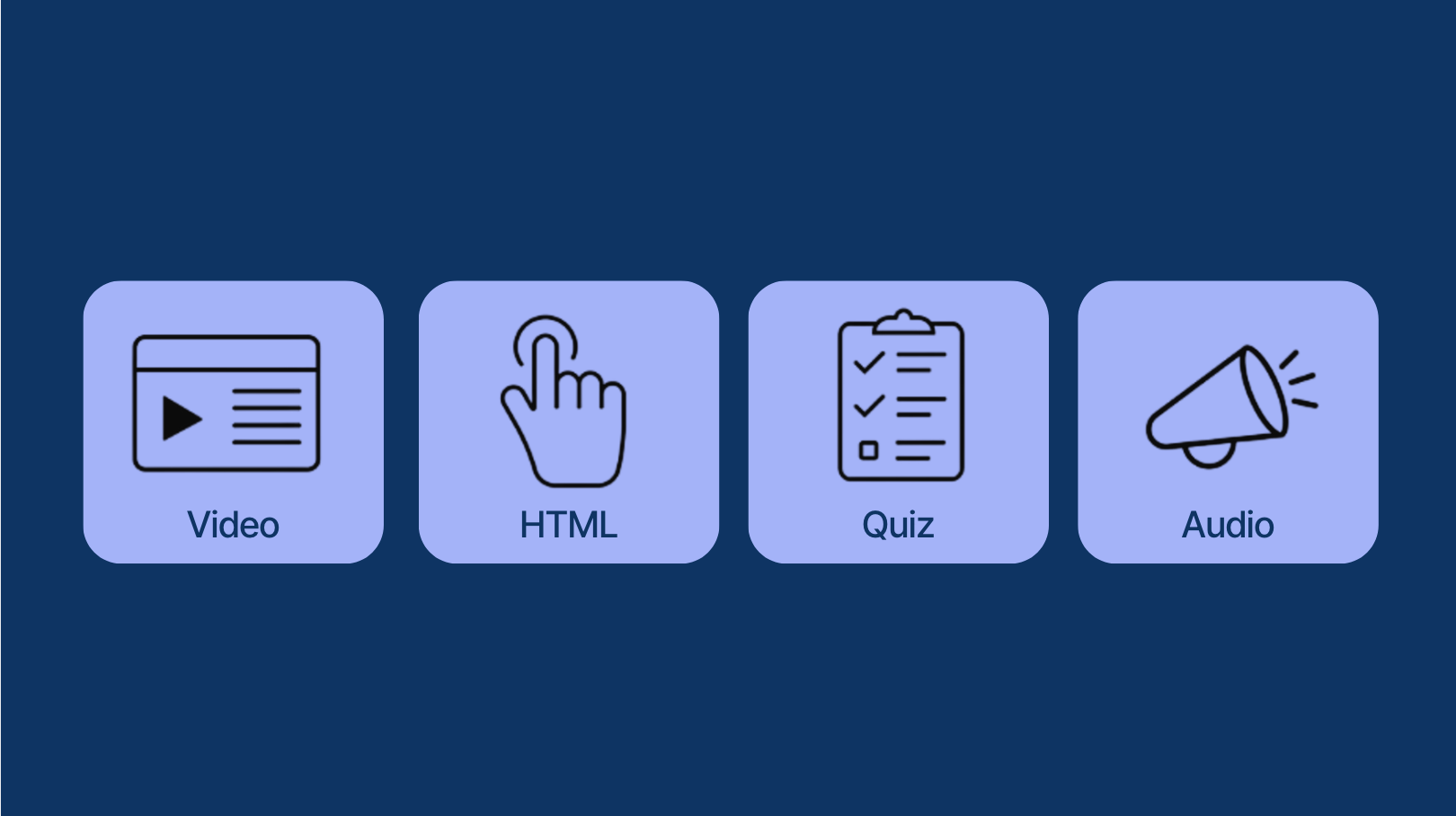 Keep learners engaged with multiple content formats in a single lesson